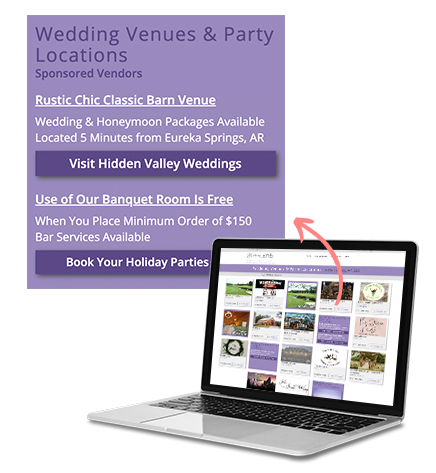 Example of a Text Ad on weddingandpartynetwork.com