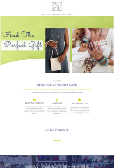 Penelope and Louis Gifts websites 