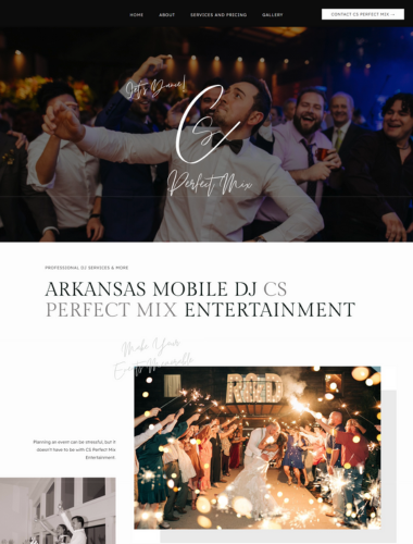 CS Perfect Mix Entertainment Website