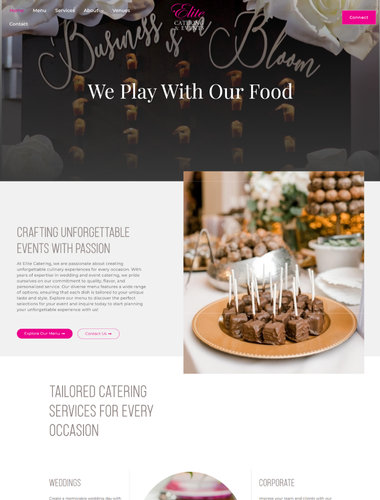 Elite Catering & Events Website