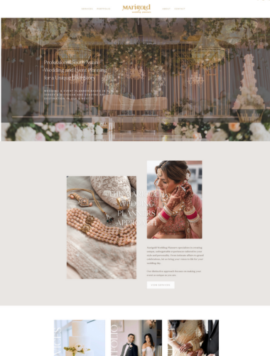 Marigold Wedding Planners Website