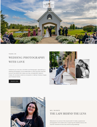 With Love Photography Website